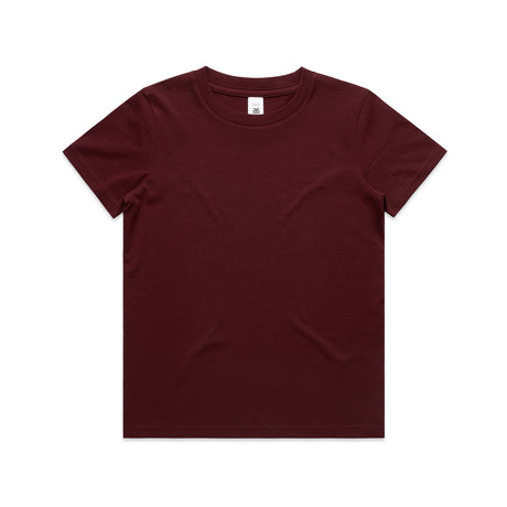 AS Colour Custom Youth Staple Tee - 3006 (Burgundy)