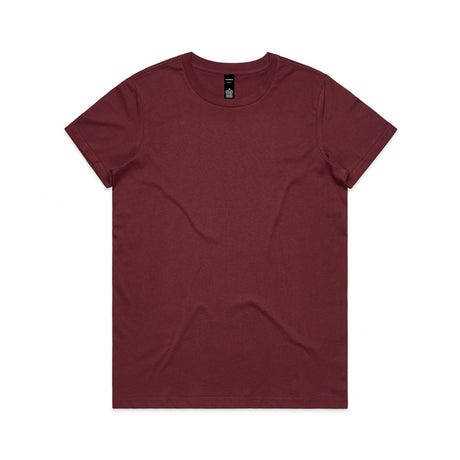 AS Colour Custom Wo's Maple Tee - 4001 (Burgundy)