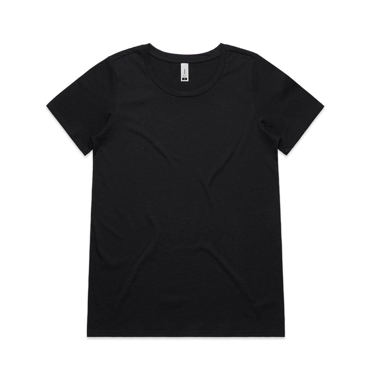 AS Colour Custom Wo's Shallow Scoop Tee - 4011 (Black)