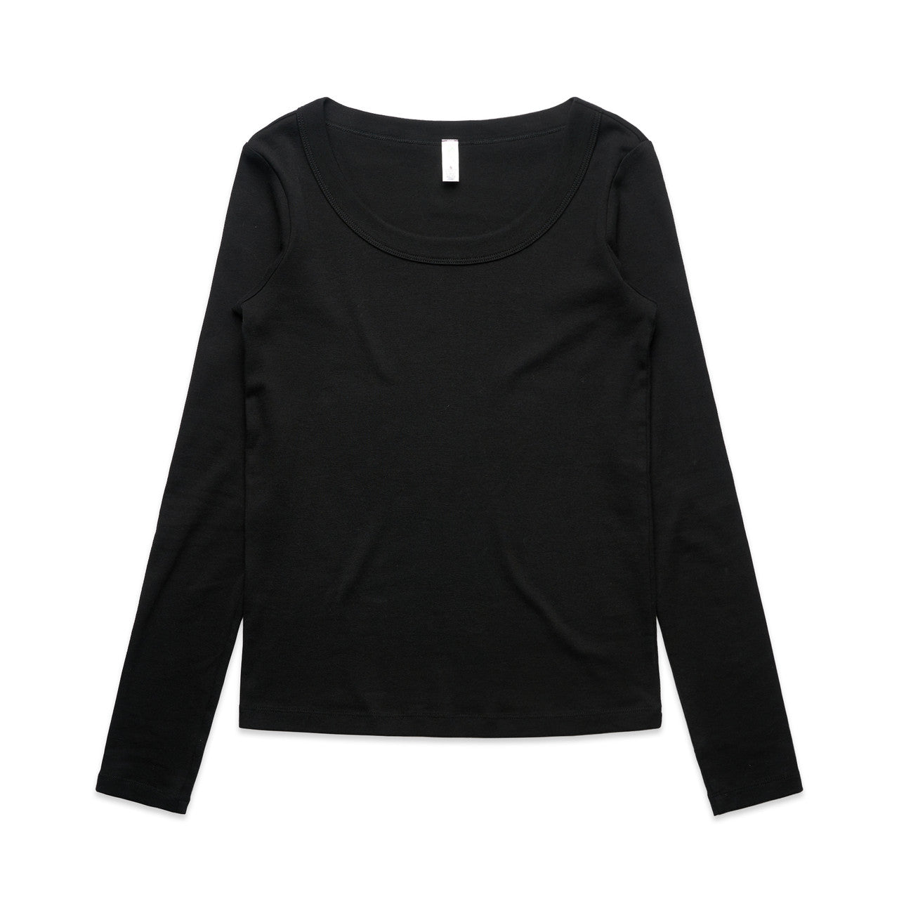 AS Colour Custom Wo's Organic Rib L/S Tee - 4075 (Black)