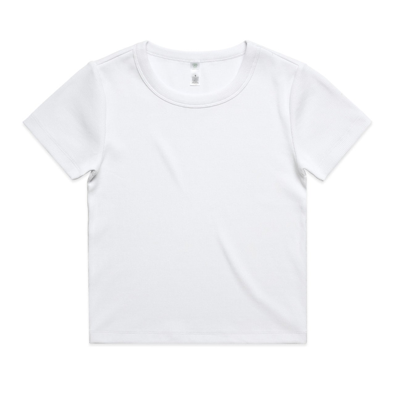 AS Colour Custom Wo's Organic Rib Tee - 4092G (White)