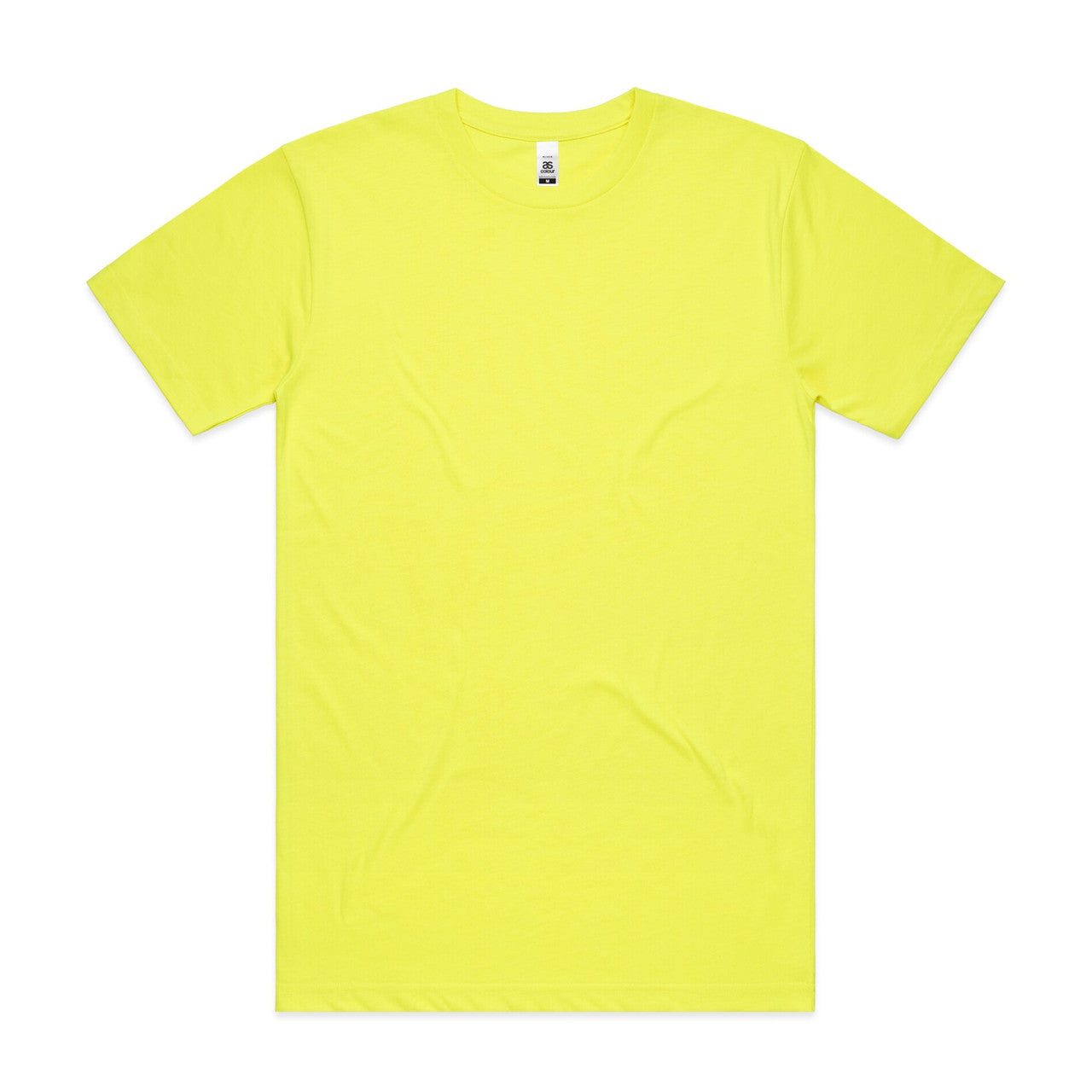 AS Colour Custom Block Safety Tee - 5050F (Safety Yellow)