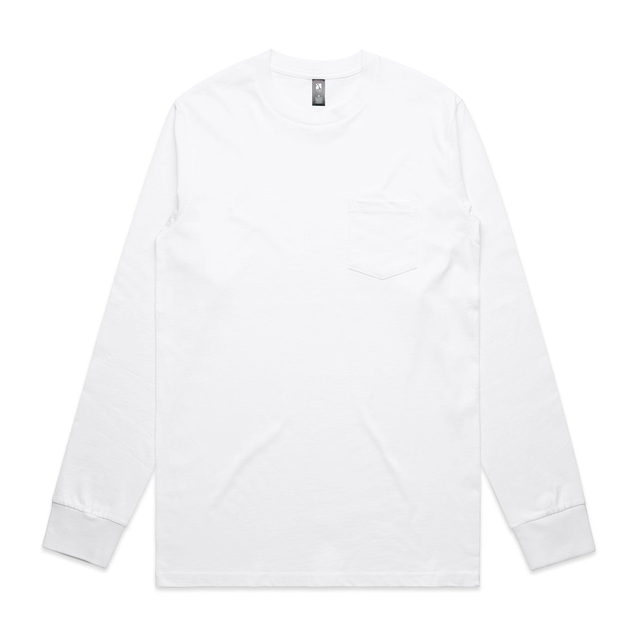 AS Colour Custom Classic Pocket L/S Tee - 5072 (White)