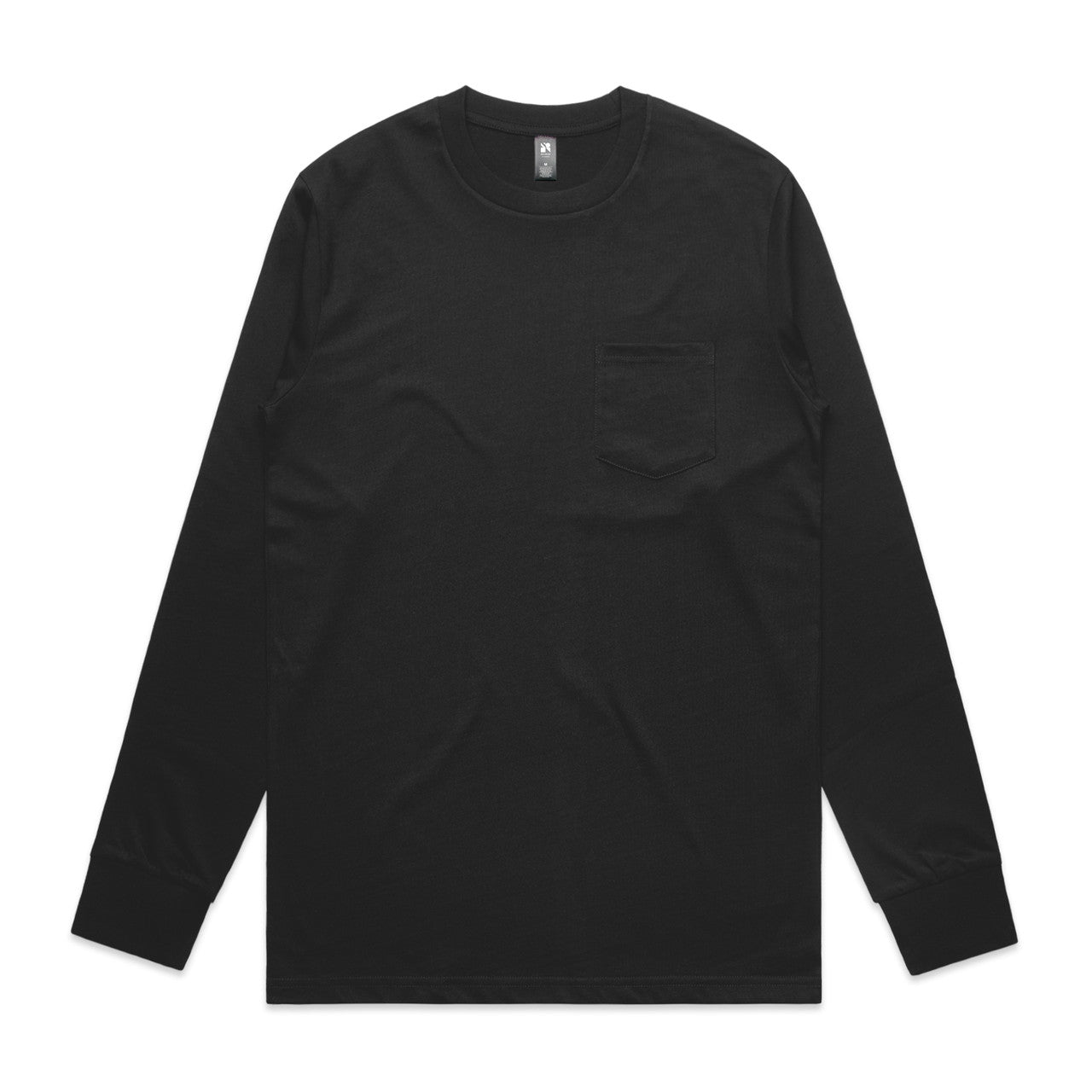 AS Colour Custom Classic Pocket L/S Tee - 5072 (Black)