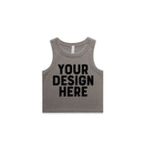 AS Colour Custom Wo's Faded Organic Rib Crop Tank