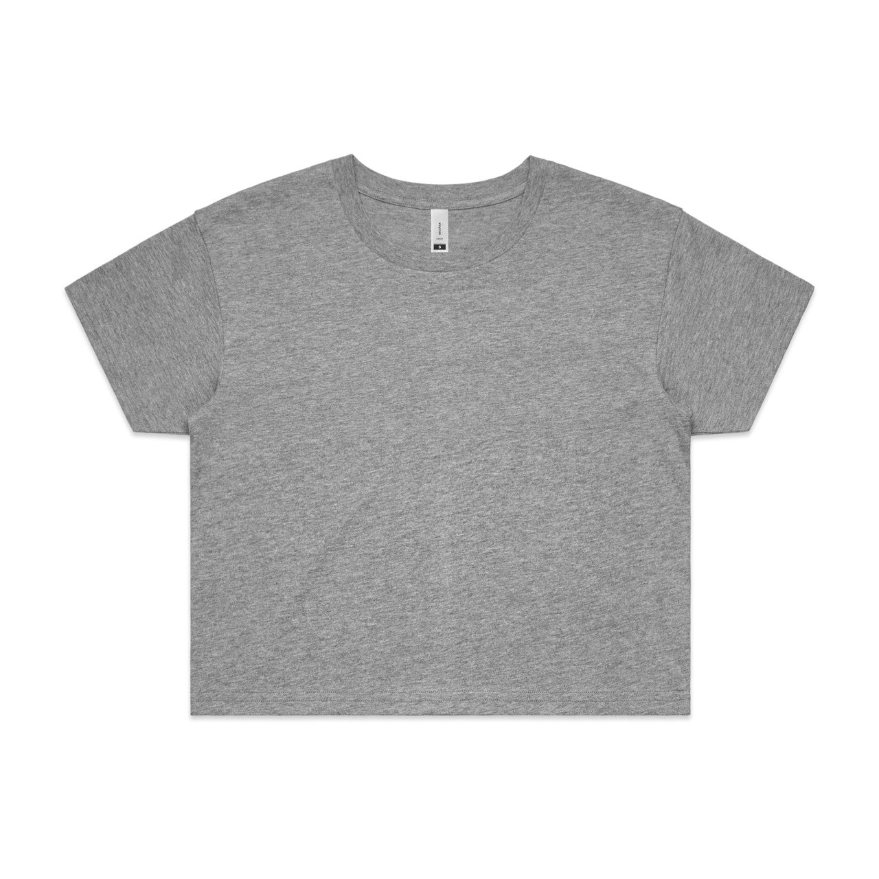 AS Colour Custom Wo's Crop Tee - 4062 (Grey Marle)