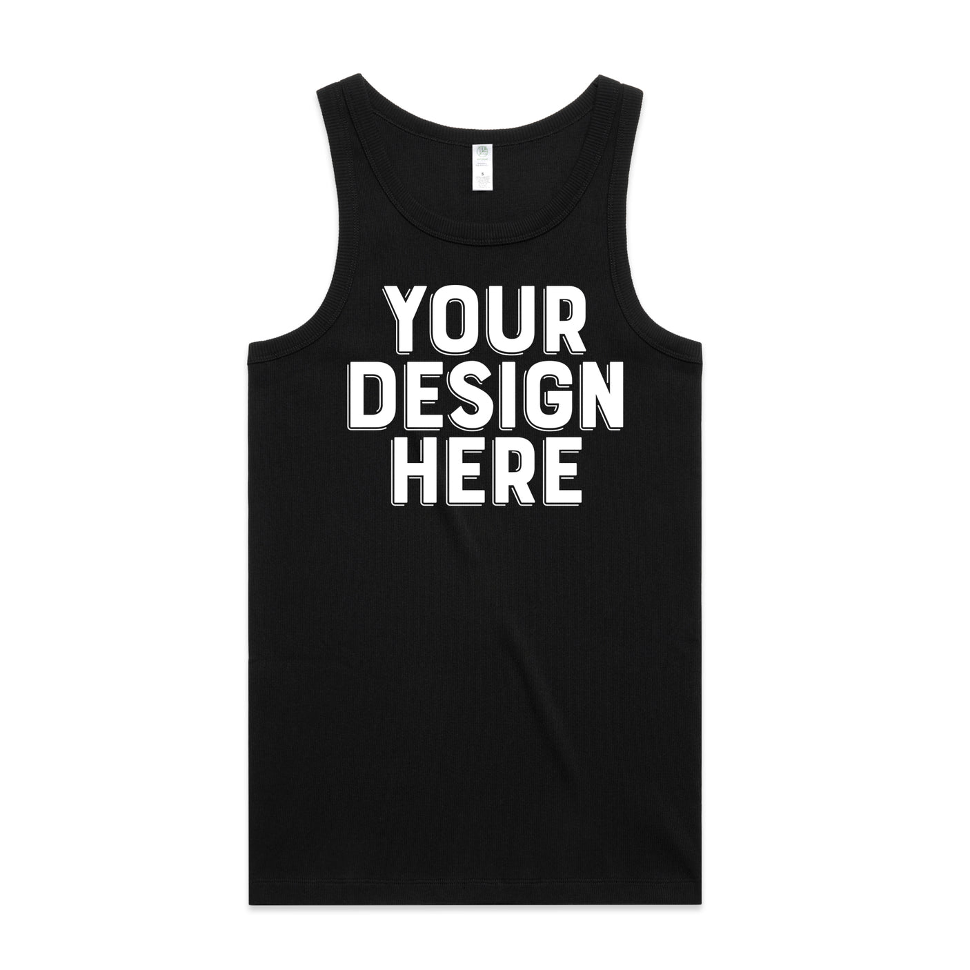 AS Colour Custom Organic Rib Singlet